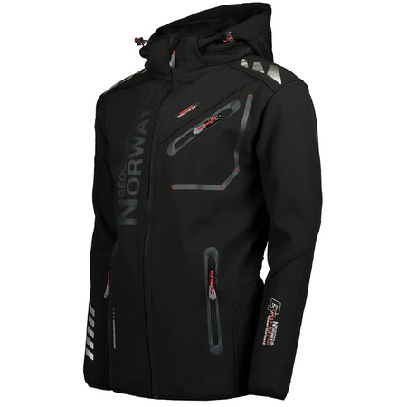 Kurtka softshellowa męska Geographical Norway Royaute ASSOR B MEN 068 (WW1975H/GN/Black / Black)