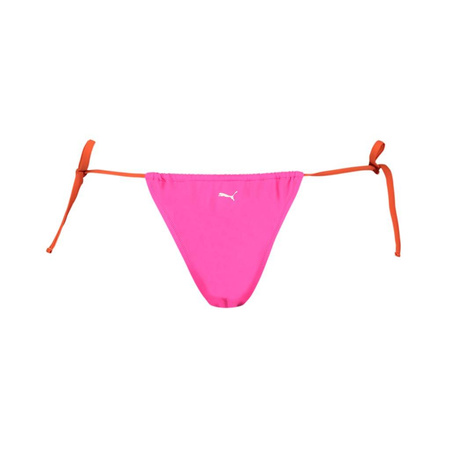 Wyprzedaż - Dół od bikini Puma Swim Women Side Tie Tanga String 1P majtki kąpielowe damskie różowe (938066-02)