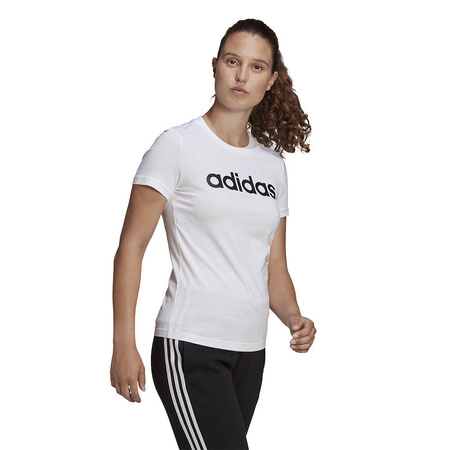 Koszulka damska biała adidas Essentials Slim Logo Tee (GL0768)