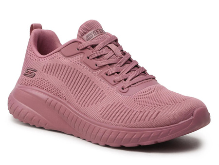 Sneakersy damskie Skechers BOBS Sport Squad Chaos Face Off buty sportowe różowe (117209RAS)