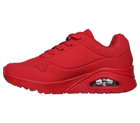 Buty sportowe damskie Skechers Uno Stand On Air sneakersy czerwone (73690-RED)