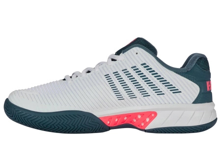 Męskie sneakersy K-Swiss HYPERCOURT EXPRESS 2 WH/STRGZR/NEONBLZ-M (06613-129-M)