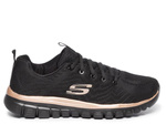 Buty damskie Skechers GRACEFUL czarne (12615BKRG)