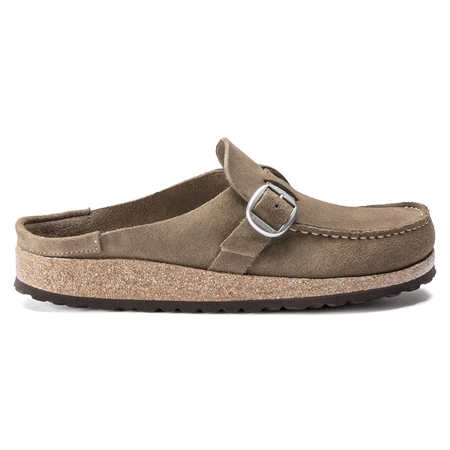 Klapki Birkenstock Buckley LEVE Gray Taupe wąska stopa (1019490)