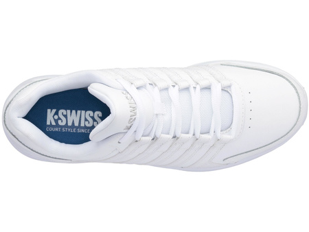 Sneakersy męskie białe K-Swiss Vista Trainer skórzane (07000-101-M)