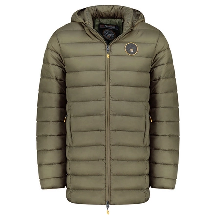 Kurtka męska Geographical Norway AMIGOMAP LONG HOOD DB KAKI MEN 233 KAKI (WZ5087H/GN-KAKI)