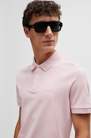 Koszulka Polo męska BOSS Pallas Light/Pastel Pink regular fit różowa (50468301-688)