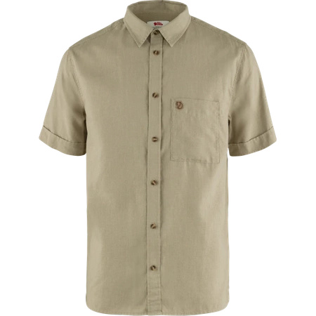 Koszula z krótkim rękawem męska Fjällräven Övik Travel Shirt SS M Sand Stone (F87039-195)