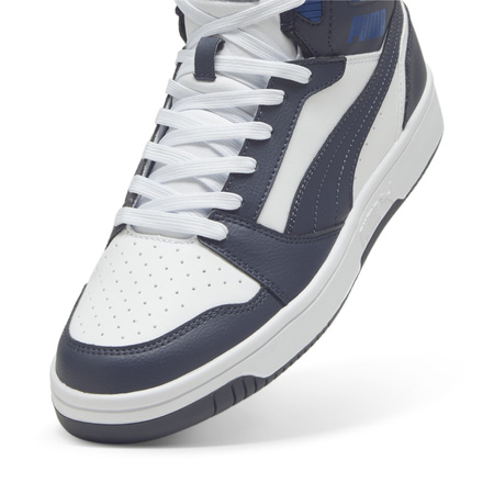 Sneakersy męskie Puma Rebound v6 wysokie za kostkę białe (392326-23)