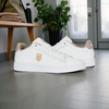 Męskie sneakersy K-Swiss COURT SHIELD II WHITE/TAUPE/JURASSIC GOLD-M (04412-988-M)