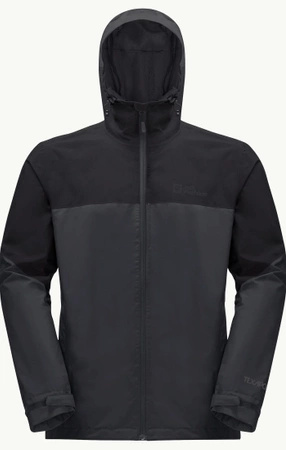 Kurtka outdoorwa męska Jack Wolfskin Weiltal 2L Jkt M przeciwdeszczowa trekkingowa czarna (1115891_6350)