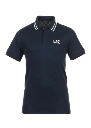 Koszulka polo męska EA7 Emporio Armani sportowa granatowa (6DPF14-PJZSZ-1562)