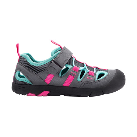 Sandały sportowe dziecięce dla chłopca/dziewczynki Trollkids Kids Kroksand Sandal anthracite/pink (266-607)