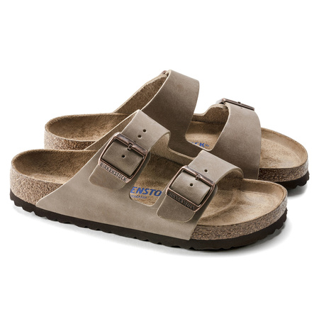 Klapki Birkenstock Arizona Soft Footbed Oiled Leather Tabacco Brown narrow wąskie damskie/męskie (0552813)