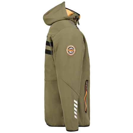 Softshell Geographical Norway ROYAUTE DB KAKI-ORANGE MEN 068 khaki / pomarańczowy męska (WY1996H/GN-Kaki / Orange)