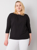 Czarna bluzka plus size bawełniana (RV-BZ-6334.19P)