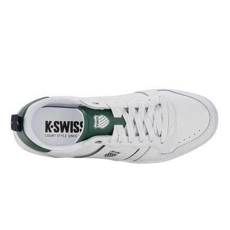 Wyprzedaż - Tenisówki męskie skórzane K-Swiss Lozan Match LTH białe sneakery (08903-193-M)