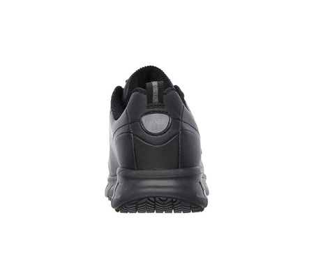 Buty sportowe damskie Skechers Sure Track Trickel sneakersy skórzane czarne (76550EC-BLK)