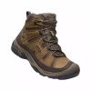 Buty trekkingowe męskie KEEN CIRCADIA MID WP BISON/BRINDLE skórzane wodoodporne i oddychające (KE-1026769)