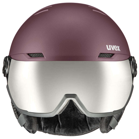 Kask narciarski damski/męski Uvex Wanted Visor snowboardowy all-mountain fioletowy (56/6/262/70)