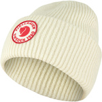 Czapka beanie zimowa damska/męska Fjällräven 1960 Logo Hat Chalk White wełniana beżowa (F78142-113)