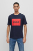 Wyprzedaż - Koszulka T-shirt męska Hugo Boss na lato granatowa (50467952-405)