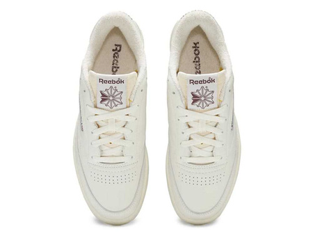 Sneakersy skórzane męskie Reebok Club C 85 Vintage Chalk Alabaster pianka eva beżowe (100007795)