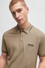 Koszulka Polo Boss Paddy Pro Light/Pastel Green regular fit beżowa (50469102-334)