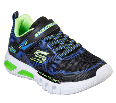 Buty sportowe dziecięce Skechers Flex-Glow sneakersy granatowe (90542L-BBLM)