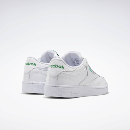 Sneakersy damskie/męskie Reebok Club C 85 skórzane tenisówki buty sportowe białe (100000155/AR0456)