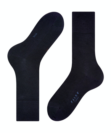 Wyprzedaż - Skarpety męskie bawełniane długie FALKE Tiago SO dark navy (14662-6370)
