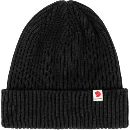 Czapka beanie Fjällräven Fjällräven Rib Hat Black (F13100184-550)