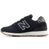 Sneakersy damskie New Balance 574 buty sportowe zamszowe czarne (WL574XB2)