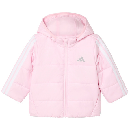 Kurtka dla dzieci adidas Essentials 3-Stripes różowa (JW2442)