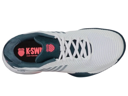 Męskie sneakersy K-Swiss HYPERCOURT EXPRESS 2 WH/STRGZR/NEONBLZ-M (06613-129-M)