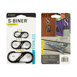 Nite Ize - S-Biner SlideLock Set #2  #3  #4 - Czarny (LSBC-01-R6)