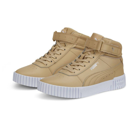 Wyprzedaż - Buty sportowe damskie Puma Carina 2.0 Mid wysokie beżowe (385851-04)