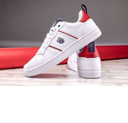 Buty sportowe męskie K-Swiss LOZAN MATCH LTH białe tenisówki skórzane (08903-119-M)