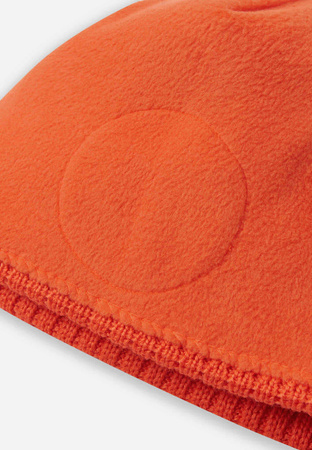 Wyprzedaż - Czapka zimowa dziecięca Reima Beanie Kalotti Red Orange Junior z certyfikowanej wełny pomarańczowa (5300232A-2820)