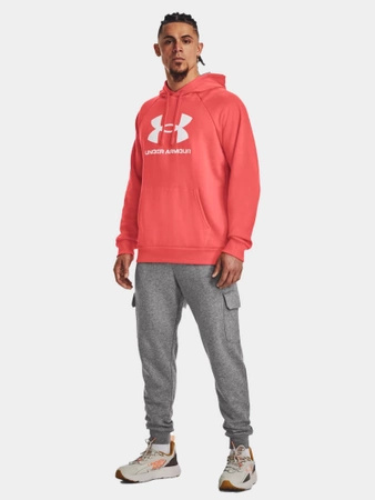 Bluza z kapturem męska UNDER ARMOUR Rival Fleece Logo różowa (1379758-690)