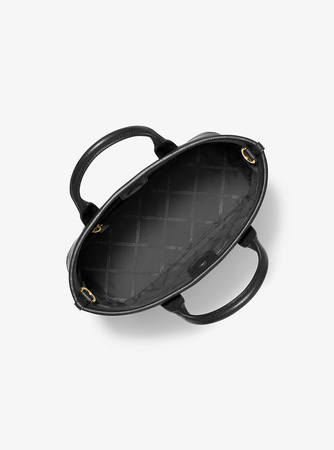 Wyprzedaż - Torebka damska Michael Kors Luisa Small Pebbled BLACK czarna (30R4G99T1L)