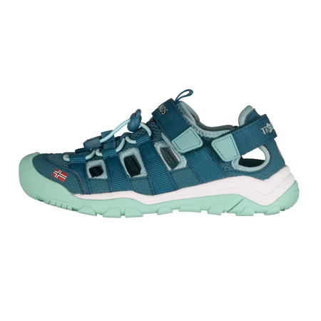 Sandały sportowe dziecięce dla chłopca/dziewczynki Trollkids Kids Kristiansand Sandal XT teal/aqua (665-332)