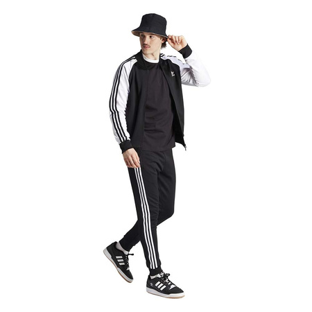 Spodnie dresowe męskie Adidas Adicolor Classics SST Track Pants "Black White" dopasowany krój czarne (IL2488)