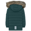 Wyprzedaż - Kurtka puchowa dziecięca Lego Wear LWJULIO 714 Jacket z odblaskowymi elementami zielona (22886-827)