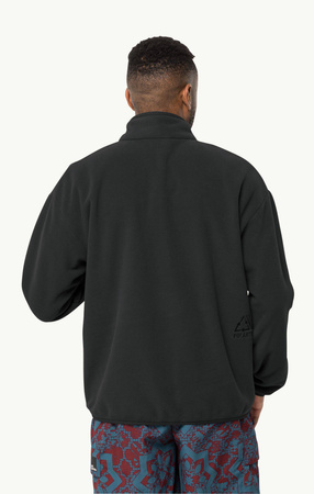 Wyprzedaż - Bluza polarowa damska/męska Jack Wolfskin Bockenheim Fleece czarna (1711091_6502)