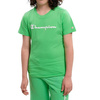 Chłopięcy T-shirt Champion Legacy z okrągłym dekoltem zielony (306285GS024)