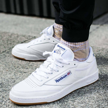Wyprzedaż - Buty sportowe męskie Reebok Club C 85 sneakersy tenisówki białe (AR0459/100000158)