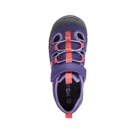 Sandały sportowe dziecięce dla chłopca/dziewczynki Trollkids Kids Kroksand Sandal dark purple/coral rose (266-154)