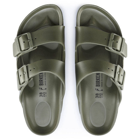 Klapki męskie zielone Birkenstock Arizona EVA Khaki regular szerokie zielone (1019094)