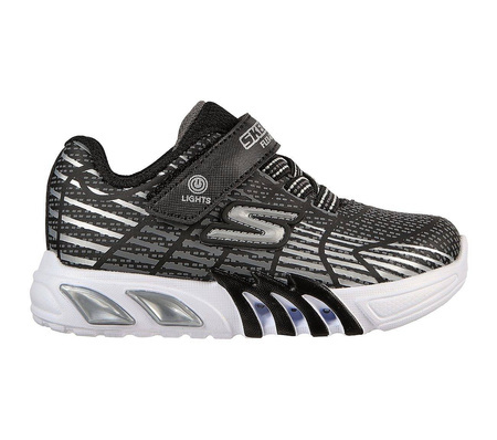 Sneakersy dziecięce Skechers Infants' S Lights Flex-Glow Elite buty sportowe (400135N-BKGY)